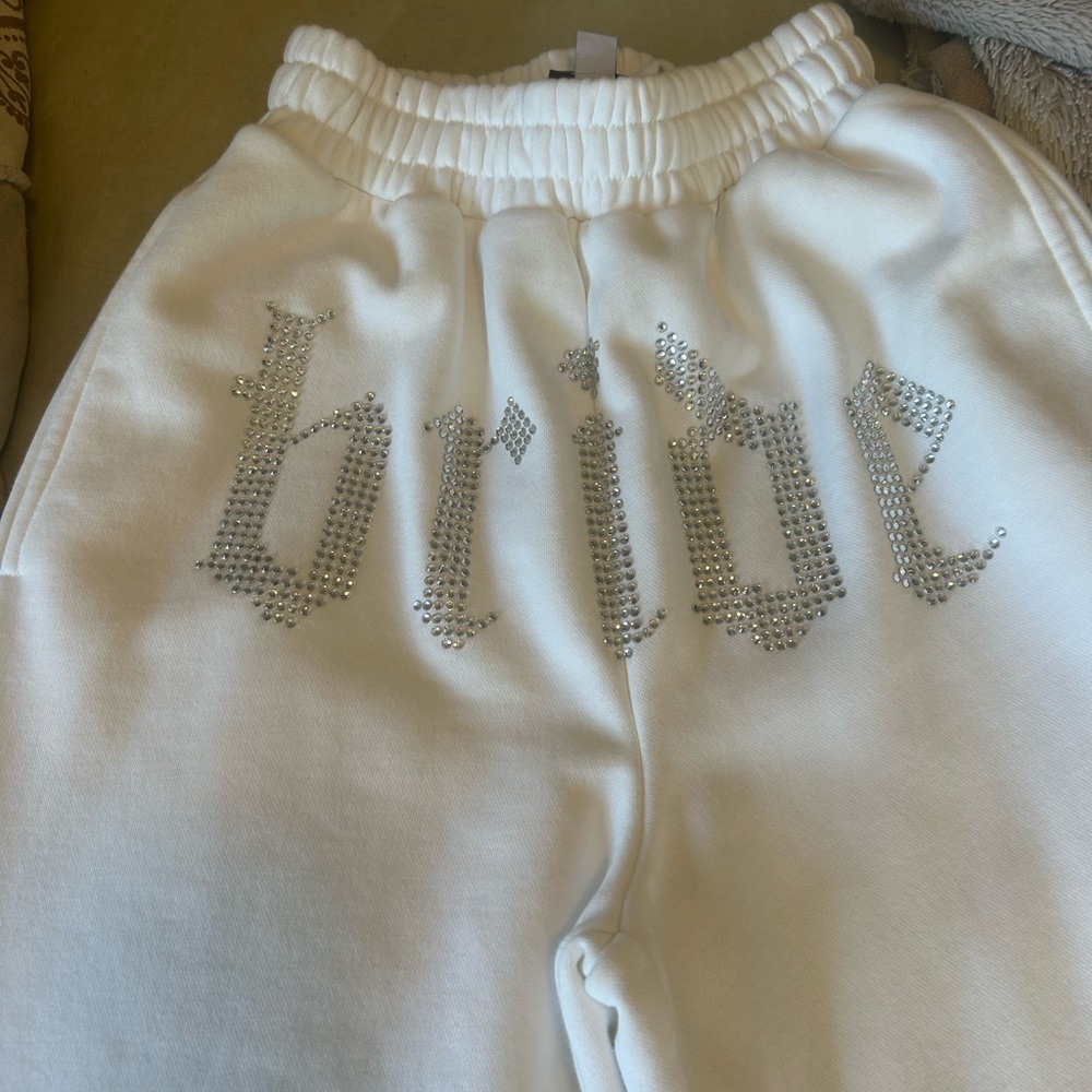 BRIDE MERCH High Rise Wide Leg Pants with Slit - Picture 5 of 6